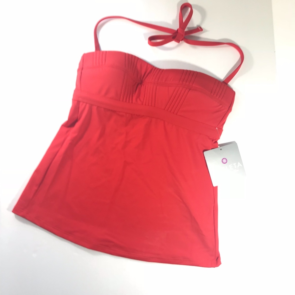 Athleta Women's Swim Top Red Size XXS NWT